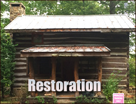 Historic Log Cabin Restoration  Ruffin, North Carolina
